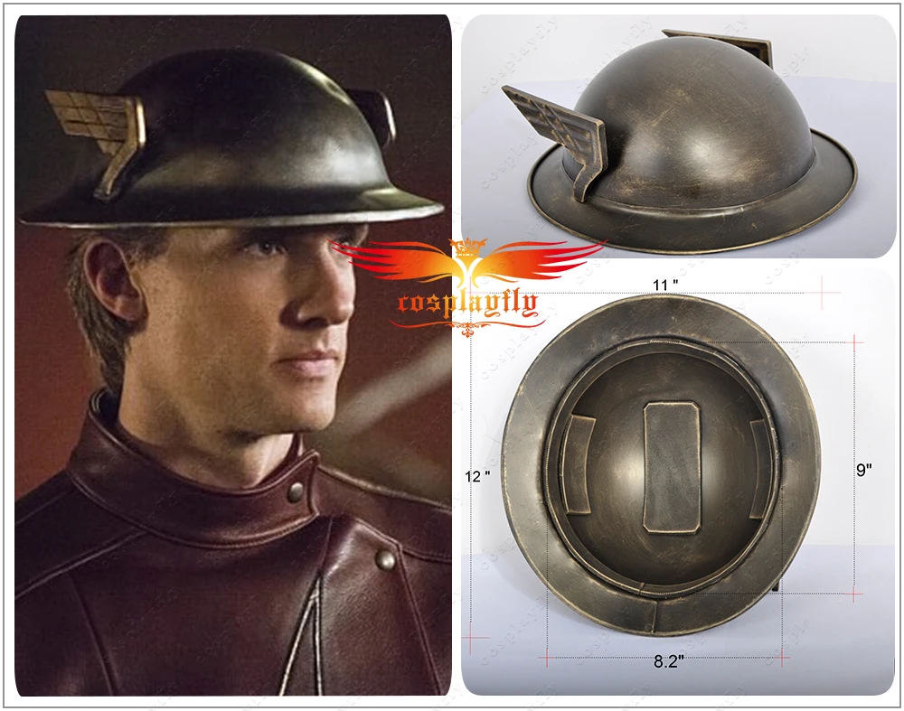 pic Jay Garrick Helmet Replica the flash season 2 jay garrick silver kettle helmet hat adult halloween carnival cosplay prop one size boyfriend gift in stock