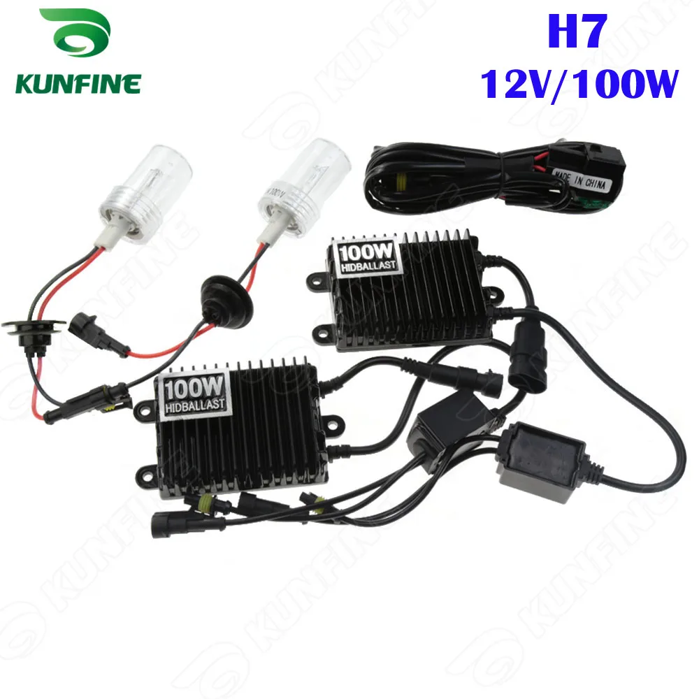 

Xenon Headlight H7 12V/100W 4300K 6000K 8000K HID Conversion xenon Kit for Vehicle Headlight Car HID Light with AC Ballast
