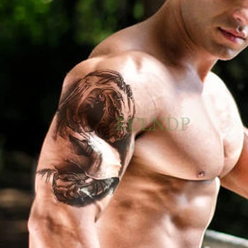

Waterproof Temporary Tattoo Sticker fury dragon tatto stickers flash tatoo fake tattoos for men