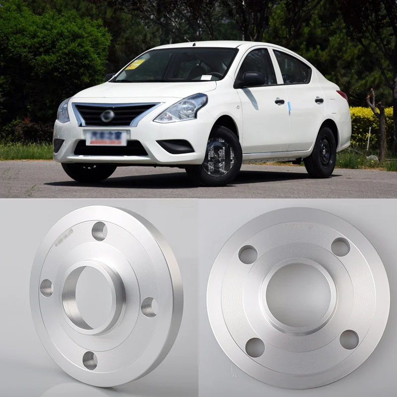 2PCS 4x100 60.1CB Aluminum Centric Wheel Spacers Tire