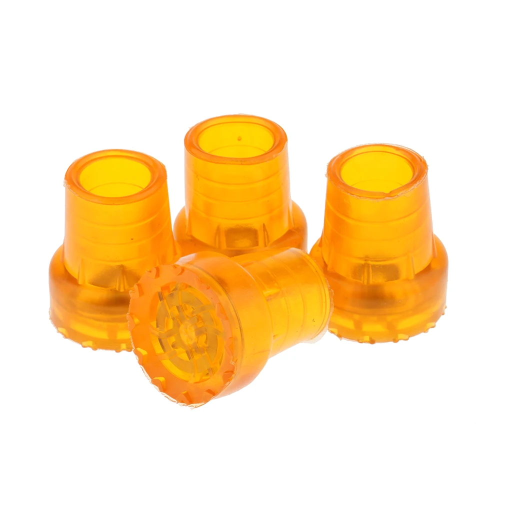 4pcs 19mm Anti Slip Rubber Crutches Tips Pad for Cane Walking Stick Crutch