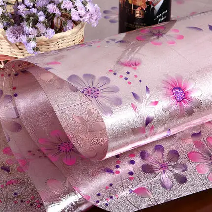 pvc soft glass tablecloth waterproof and oil-proof tea table mat crystal soft board kitchen pattern oil tablecloth