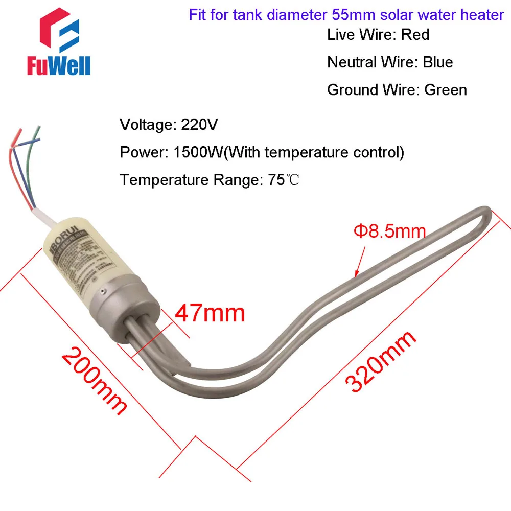 Солнечный водонагреватель Электрический нагревательный элемент - Цвет: Type 2