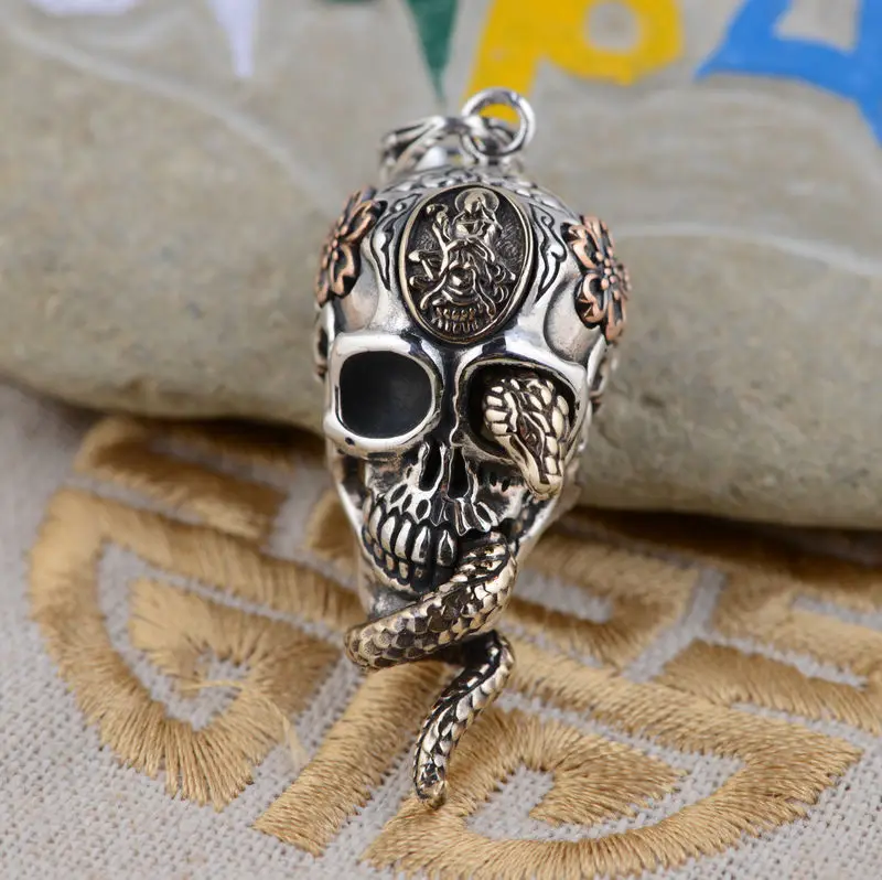 

S925 sterling silver gilt Thailand original antique style unique cool struck