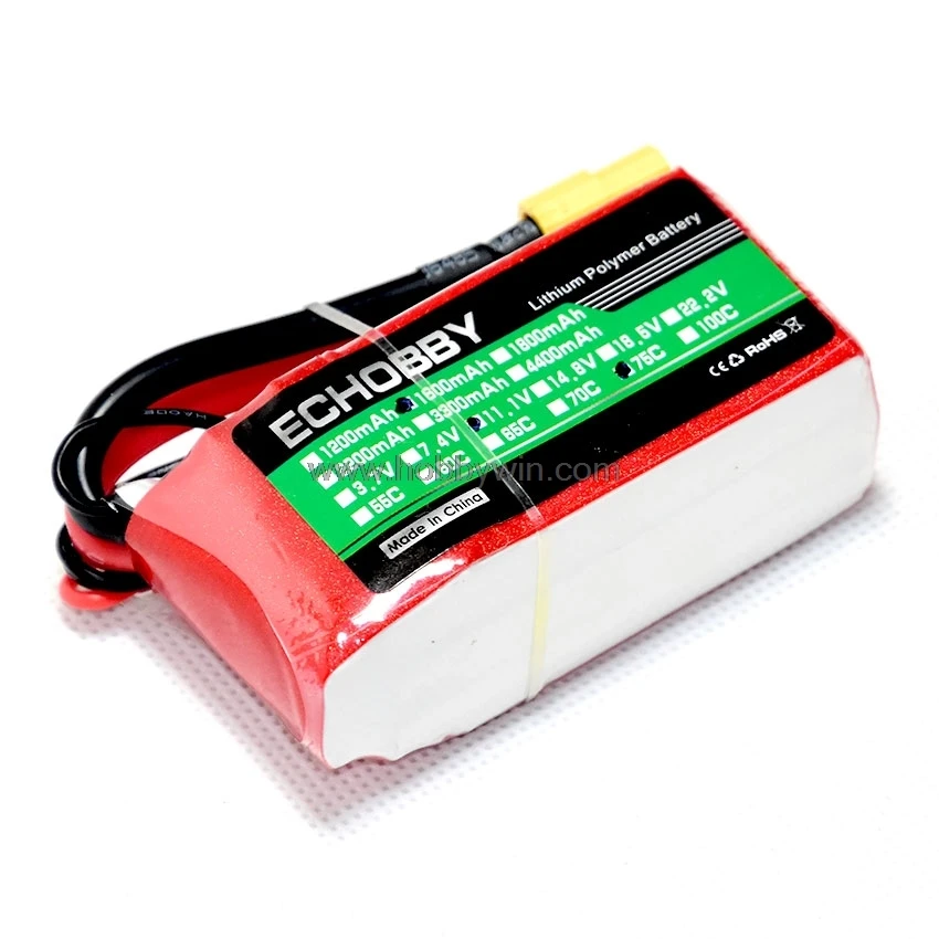 11 1 V/3 S 1600mAh 75C LiPO батарея XT60 разъем для FPV Drone RC multirotor | Игрушки и хобби
