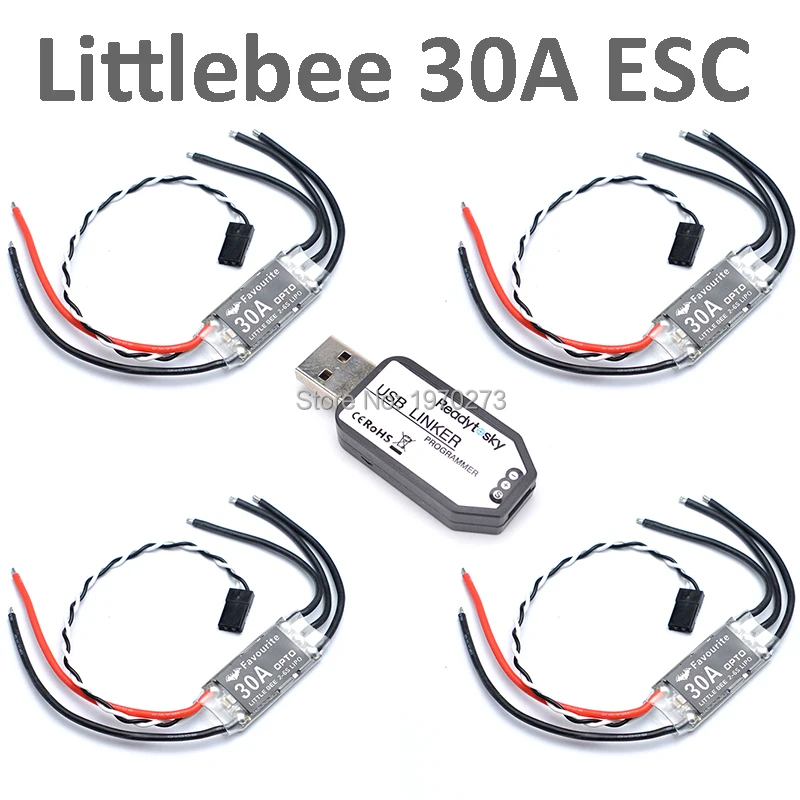 Любимый Littlebee 30A 2~ 6S OPTO ESC бесщеточный контроллер скорости+ мини USB компоновщик программист для FPV Racing Drone