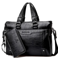 2017 Men Business Casual Shoulder Strap Postman Package Leather Messenger Bags Notebook Handbags Gifts Wallet Fashion Handbags