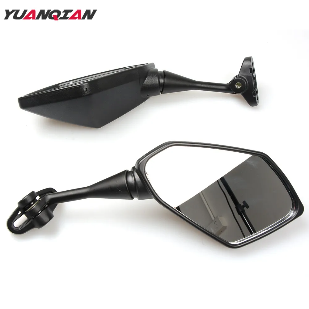 Зеркало для мотоцикла Yamaha YZF R1 R3 R6 R25 R125 Kawasaki z800 BMW S1000RR 2013 2014 2015 2016 черное боковое