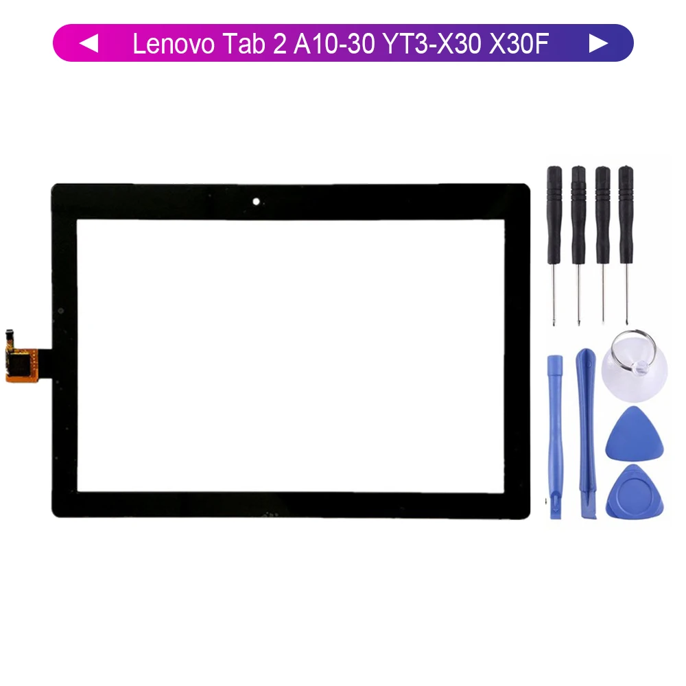 Kuero экран для lenovo Tab 2 A10-30 YT3-X30 X30F TB2-X30F TB2-X30L сенсорный экран дигитайзер панель Стекло сенсор с бесплатными инструментами