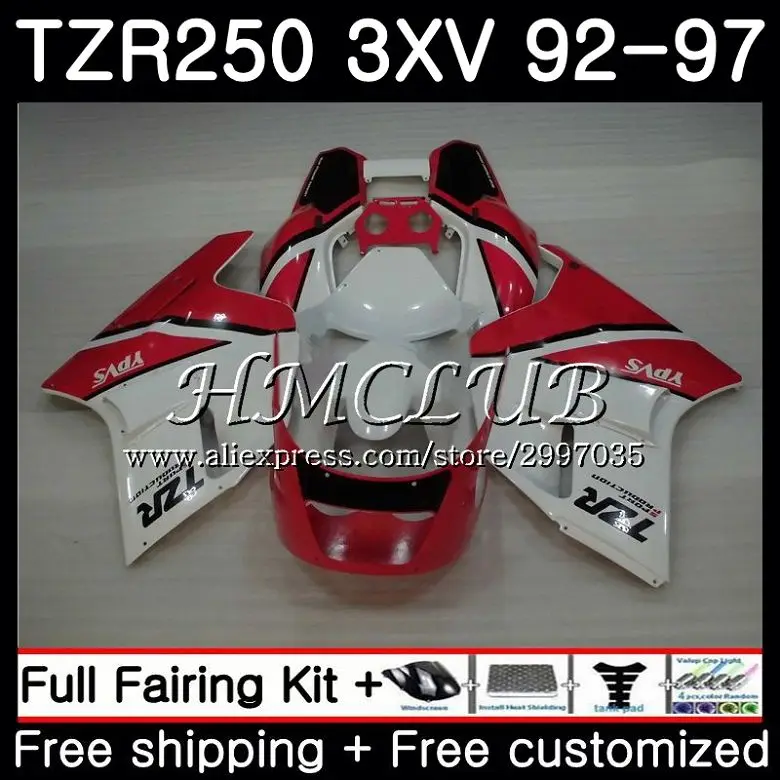 

TZR-250 For YAMAHA TZR 250 1992 1993 1994 1995 1996 1997 6HC.7 TZR250RR RS YPVS 3XV TZR250 92 93 94 95 96 97 Stock red Fairing