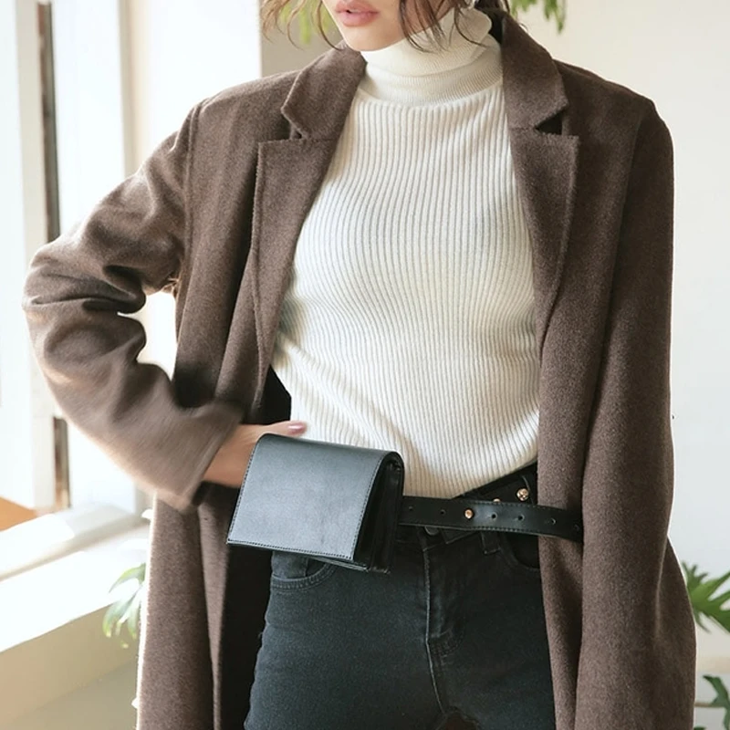 feminina cinto saco retro tendência couro do