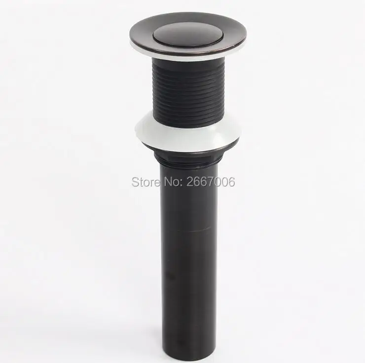 

Free Shipping New Black Bronze Bathroom Bath Sink Drain Lavatory Vessel Faucet Pop Up Drain Without Overflow ZR2009