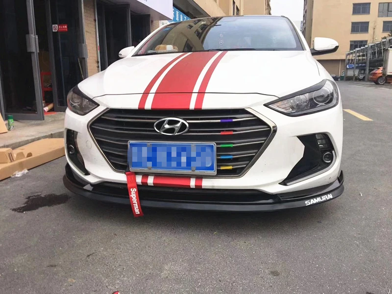 Для hyundai Elantra Body kit спойлер- Elantra BJC ABS задний спойлер передний бампер диффузор защитные бамперы