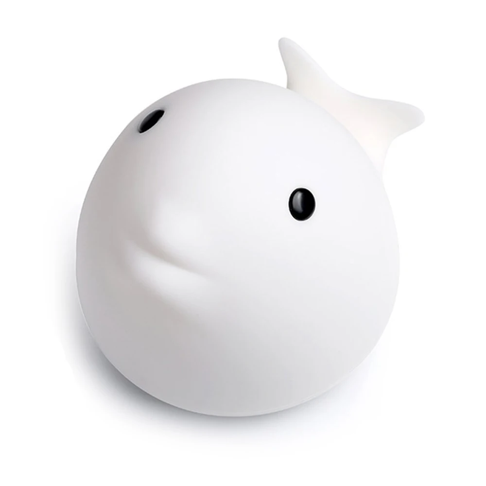 

Mini Dolphin Pat Light LED Small Night Animal Silicone Multifunction Ambient Atmosphere Sensor Lamp USB Charge Table Colorful