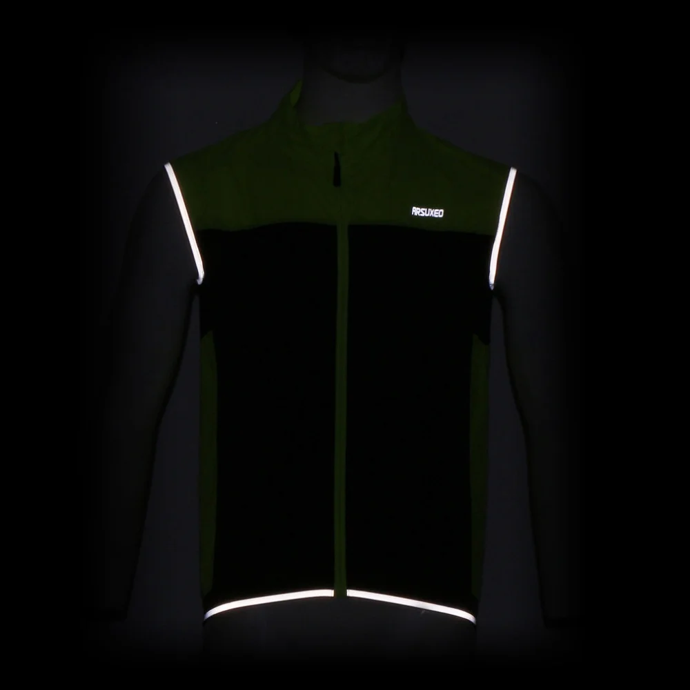 Мужской женский жилет трикотаж ветрозащитный MTB светоотражающие велосипедные пальто велосипедная куртка без рукавов