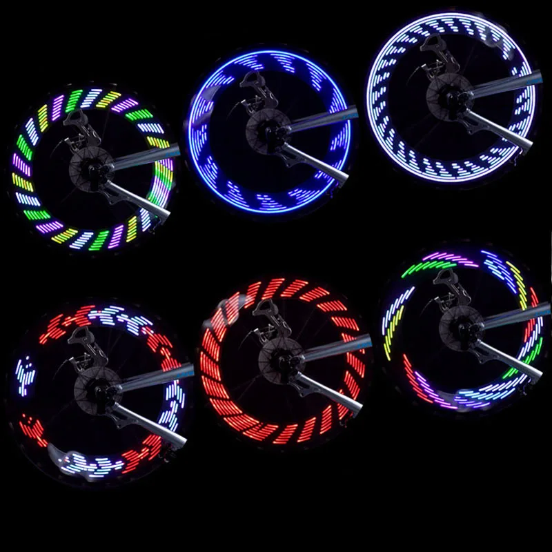 Best 1 pc LED Motorcycle Cycling Bike Bicycle Tire Wheel Valve Flashing Spoke Light 2032 Battery Crescent Shaped Colorful P40 3