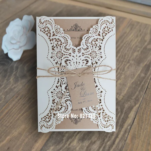 rustic wedding invitation