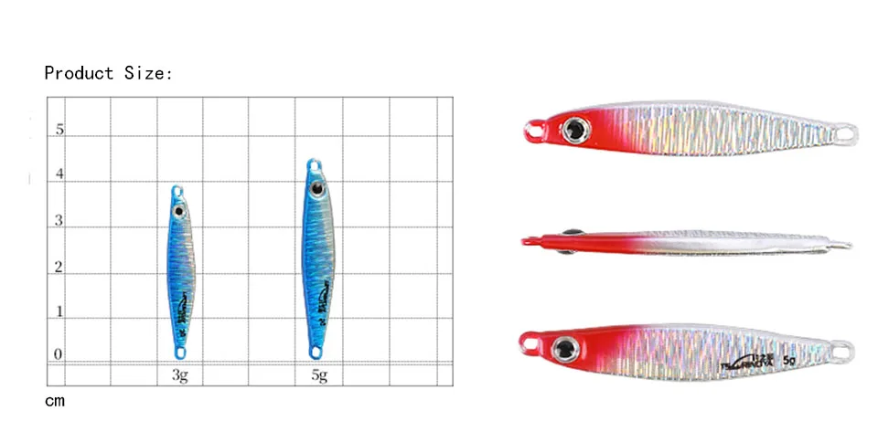 Металлическая приманка-джиг, рыболовная приманка, 3 г, 5 г, жесткая Тонущая приманка, 5 цветов, металлические приманки