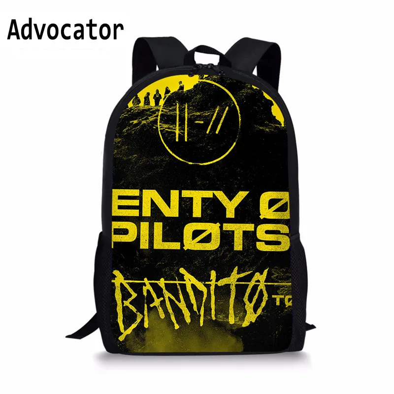 

ADVOCATOR Twenty One Pilots Backpack Teenage Girl Travel Shoulder Bag Men Women Student School Bags Boy Backpacks Mochila Custom