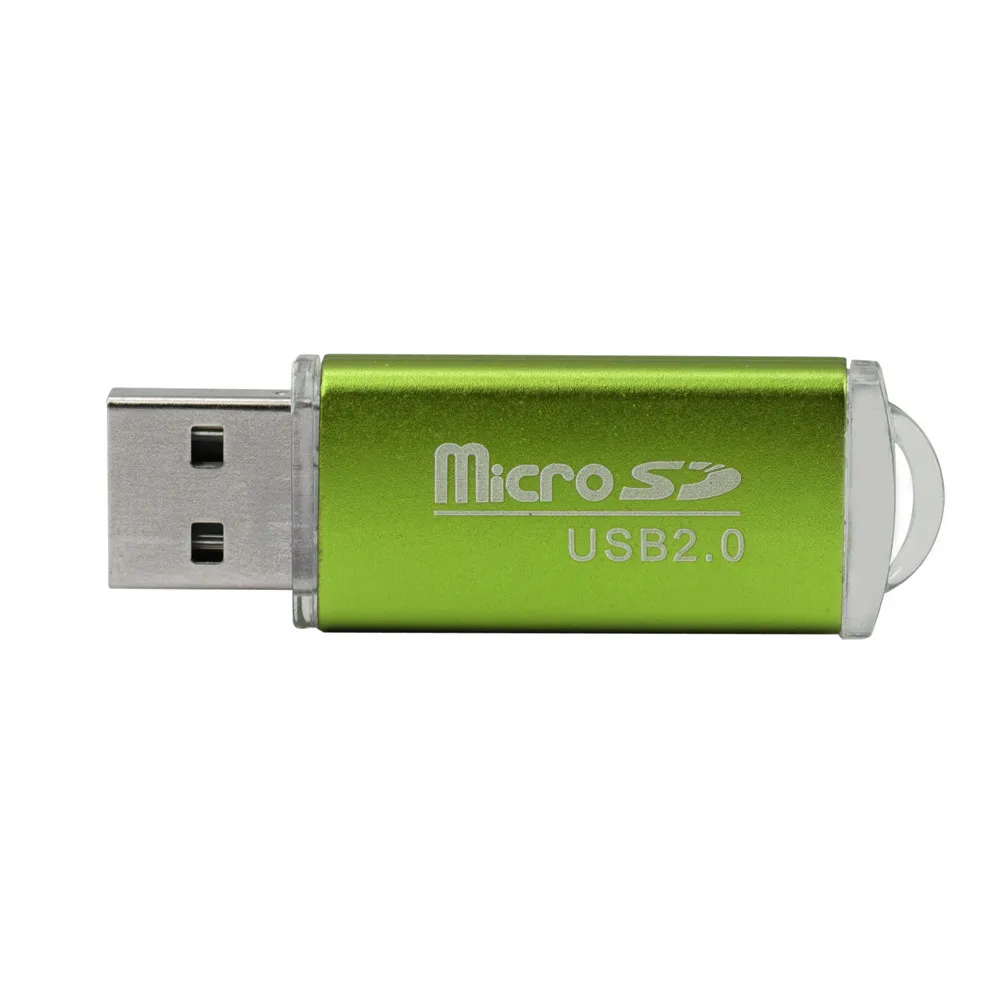 Ouhaobin кардридер адаптер Портативный USB 2,0 адаптер Micro SD устройство считывания карт SDHC Поддержка USB версия Micro SD1.1/2,0 для ПК ноутбука