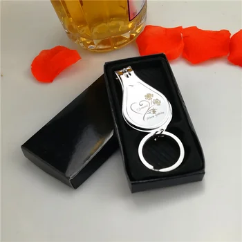 

50PCS Personalized Wedding Souvenirs For Guests Customized Wedding Favors Multifunctional Wine Opener/Keychain/Nail Clippers Big