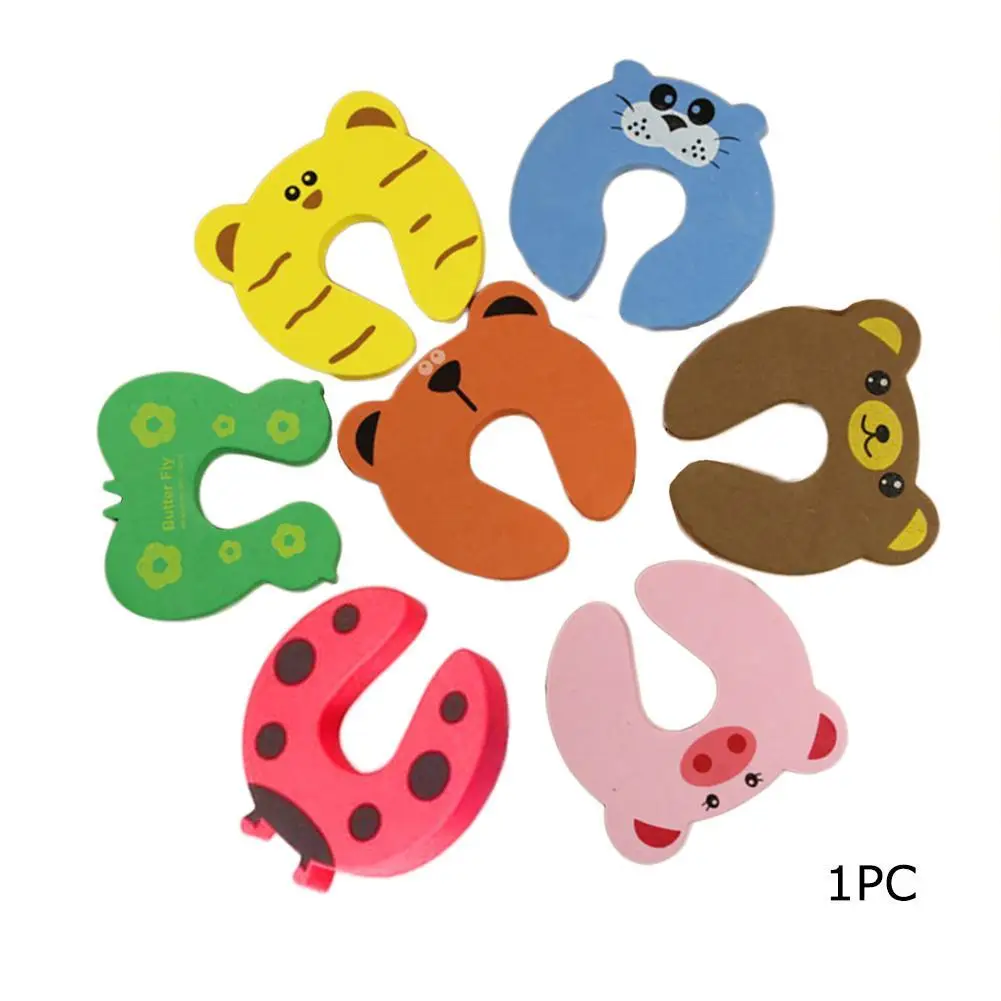 

1Pc Cute Animal Baby Safety Door Stopper Clip Security Random Children Safety Cartoon Door Clamp Pinch Hand Security Stopper