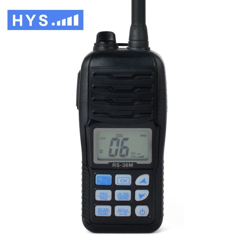 HYS Walkie Talkie Powerful Ham CB Radio Transceiver 80CH VHF Waterproof IP X7 Handheld Radiovhf