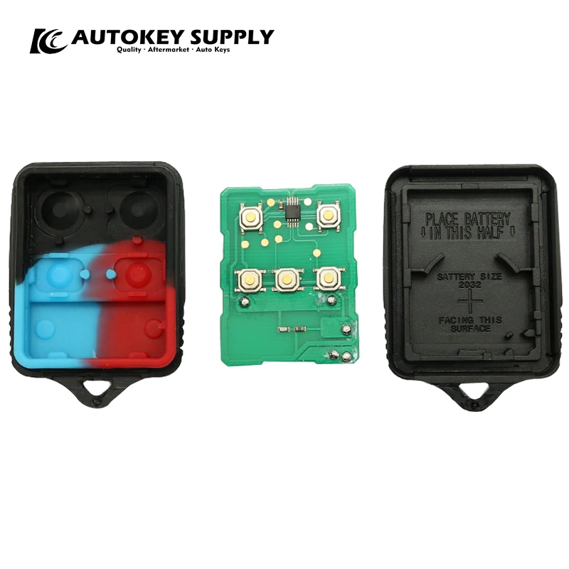 3/4 Buttons Remote Key Fob Complete 433/315Mhz FCC: GQ43VT11T ID: 4010-C1 ForFord AutokeySupply AKFDC412-34H car remote key,car key