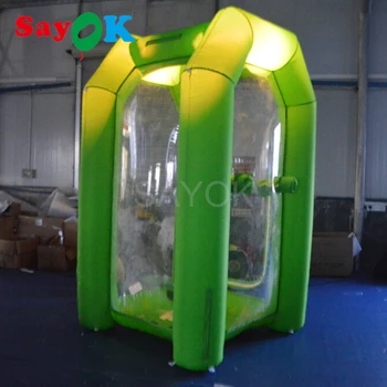 Best Sayok Inflatable Money Machine Booth Inflatable Grab Cash Cube Machine With One Air Blower For Event, Promotion