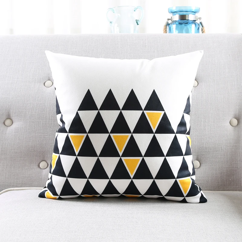 Nursing Pillow CoverBlack Triangles by BaeBae Goods 