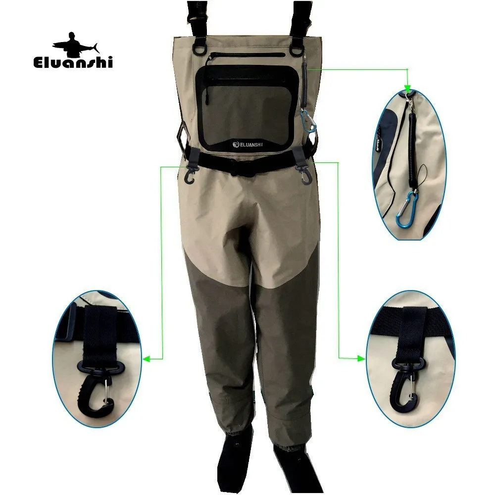 

fishing for wader Breathable tactical boots fly hunting Clothes men and wading pants foot pantalon area wear bot waist respirant