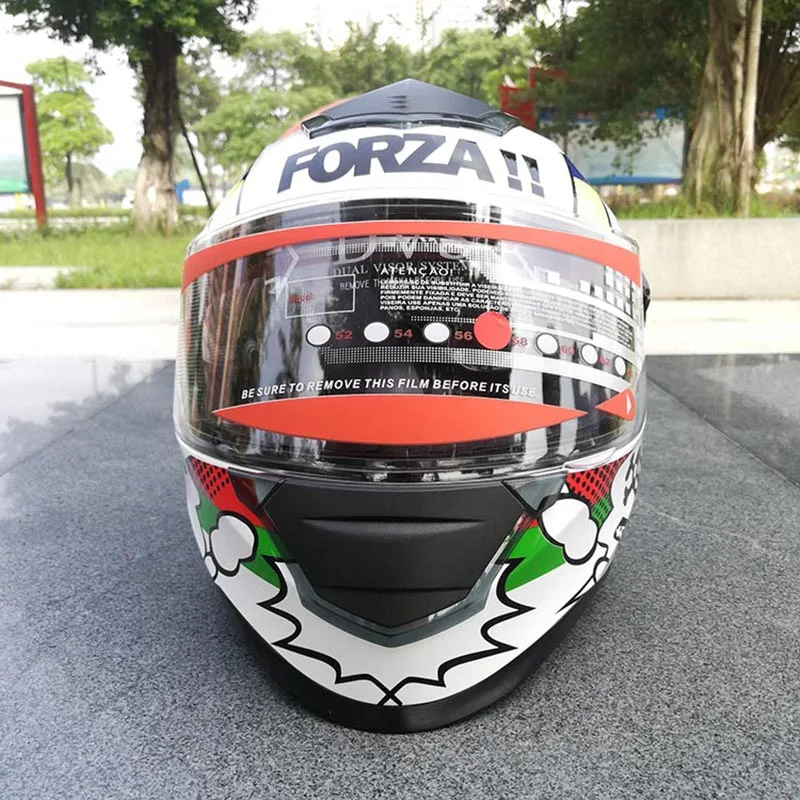 

2018 New arrival LOVE Double Visor Motorcycle helmet cross-country motorbike riding helmets made of ABS material