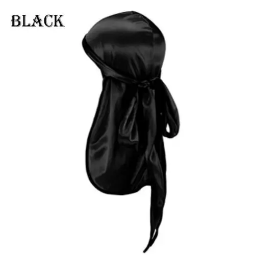 2019 бандана для мужчин и женщин бархатная шелковистая шляпа Durag Пиратская шапка с