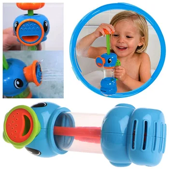 

M89CBaby Bath Water Toys Sea Horse Sprinkler Pumping Hippocampal Shape Plastic Toy Hot!