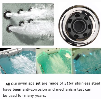 

stainless steel spa pool 5 inch storm swimming jet 5" swim spa pool river jet