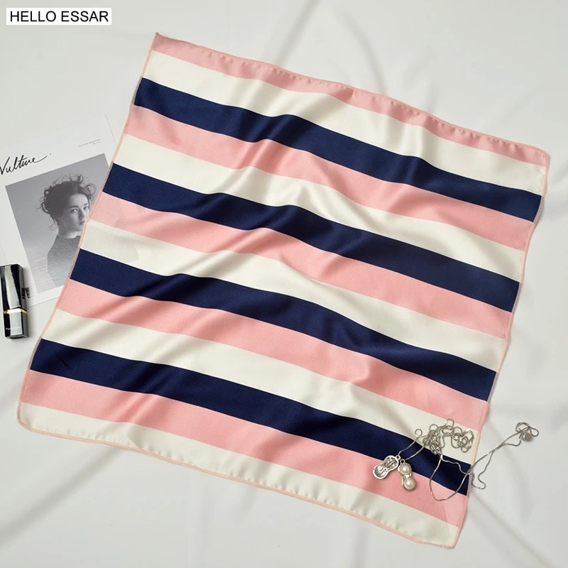 Korean version 50x50cm scarves small Kerchief Fashion Handle Bag Ribbon all-match Airline stewardess decoration scarf Party Gift - Image 5