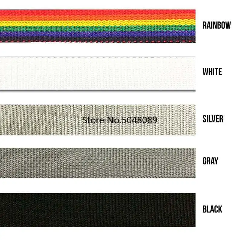 Meetee 10Meters 20-50mm Black PP Polypropylene Webbing 2mm Thicken 900D  Belt for Outdoor Tape Bag Strap Strong Ribbon DIY Sewing