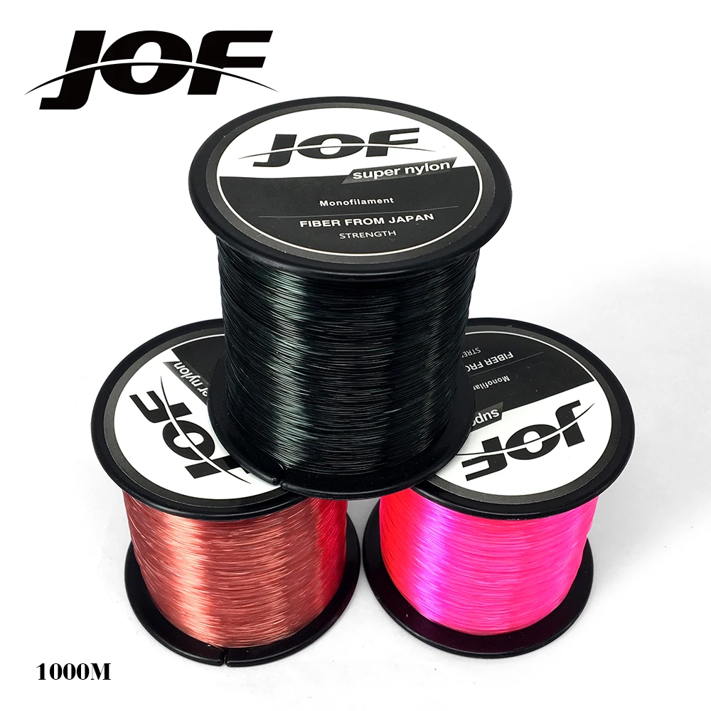 Monofilament Nylon Fishing Line 1000M 4 LB 28 LB Japan Material Super