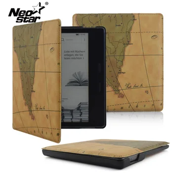 

NEO STAR Leather Case Cover For Kindle Oasis 2017 7.0" E-reader Protective Shell Auto-sleep For Amazon New Kindle Oasis 7"