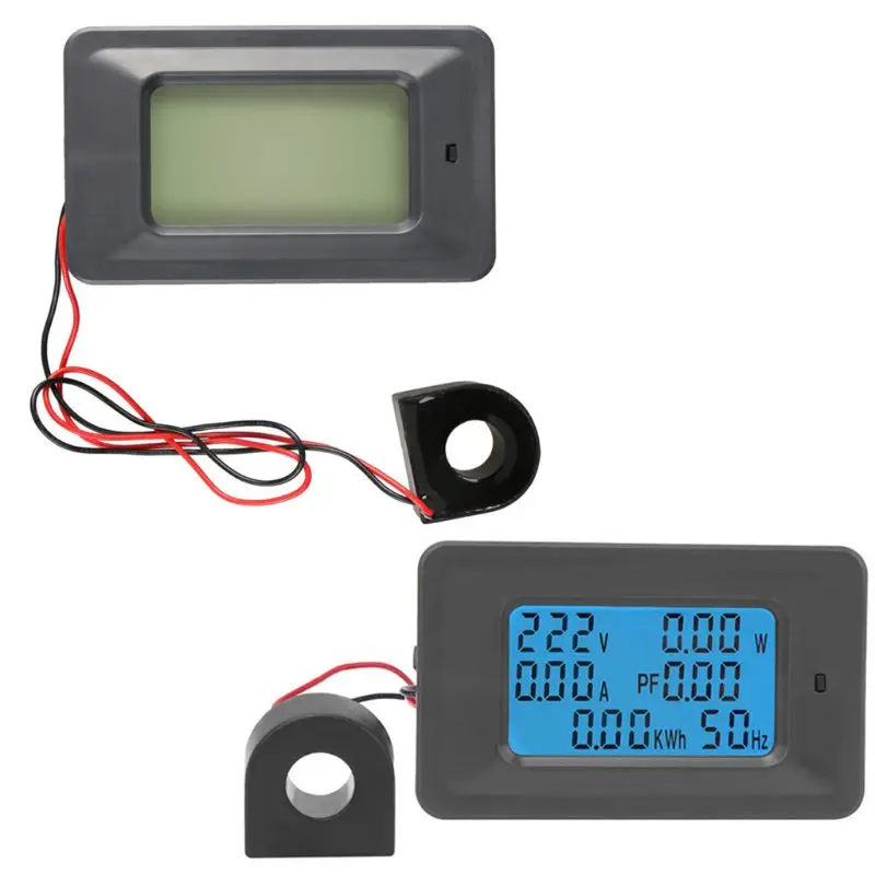 

LCD Digital Display Electricity Meter Power Energy Monitor Ammeter Voltmeter