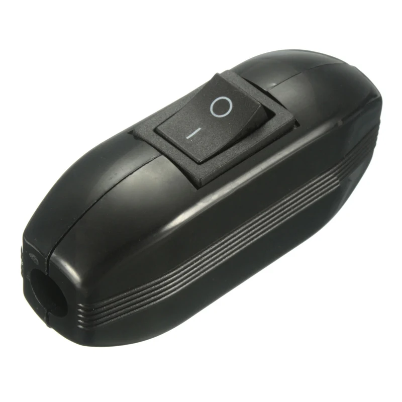 

Mayitr In Line ON/OFF Switch 250V AC/6A 3 Core Cable Control For Lamp Light Cord Control Switch