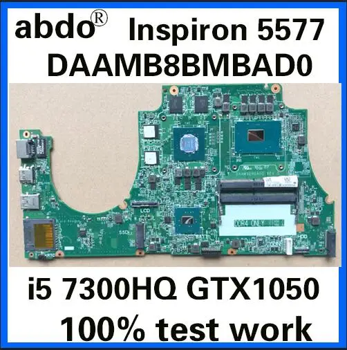 CN-0318DK 318DK DAAMB8BMBAD0 для DELL Inspiron 5577 15 5000 Тетрадь материнская плата Процессор i5 7300HQ GTX1050 4G DDR4 Тесты работы