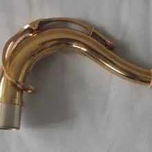 Тенор для саксофона на шею золотой лак латунный материал