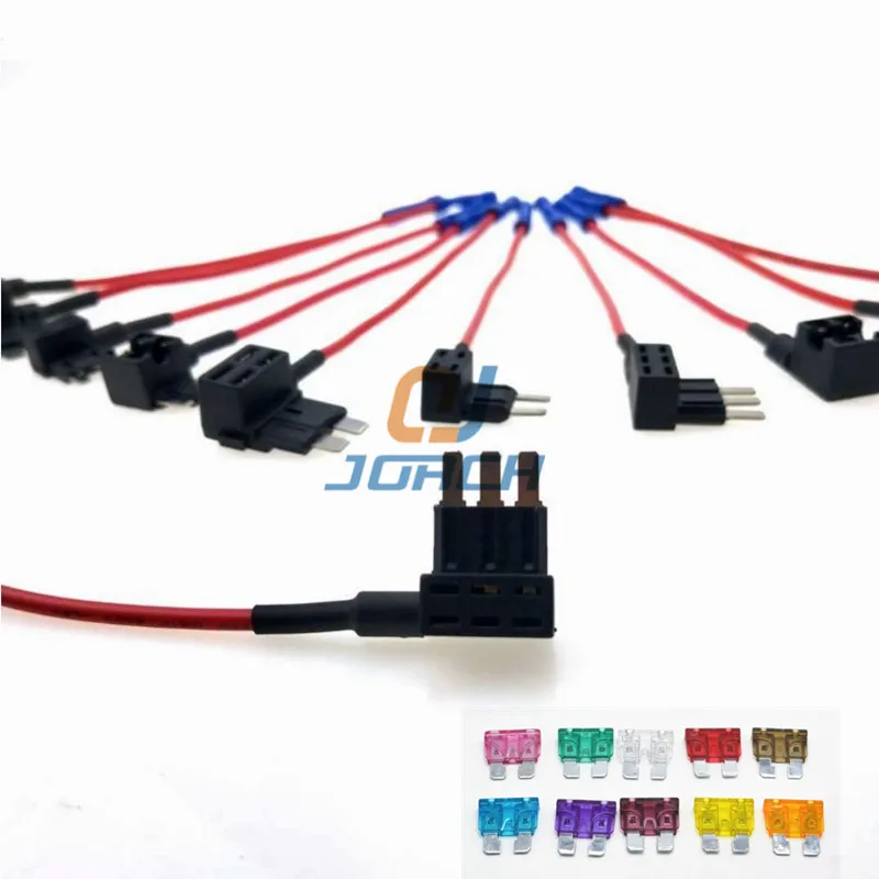 

12V Fuse Holder Boxes Add a Circuit TAP Adapter Standard Mini Micro ATM APM Blade Auto Fuse