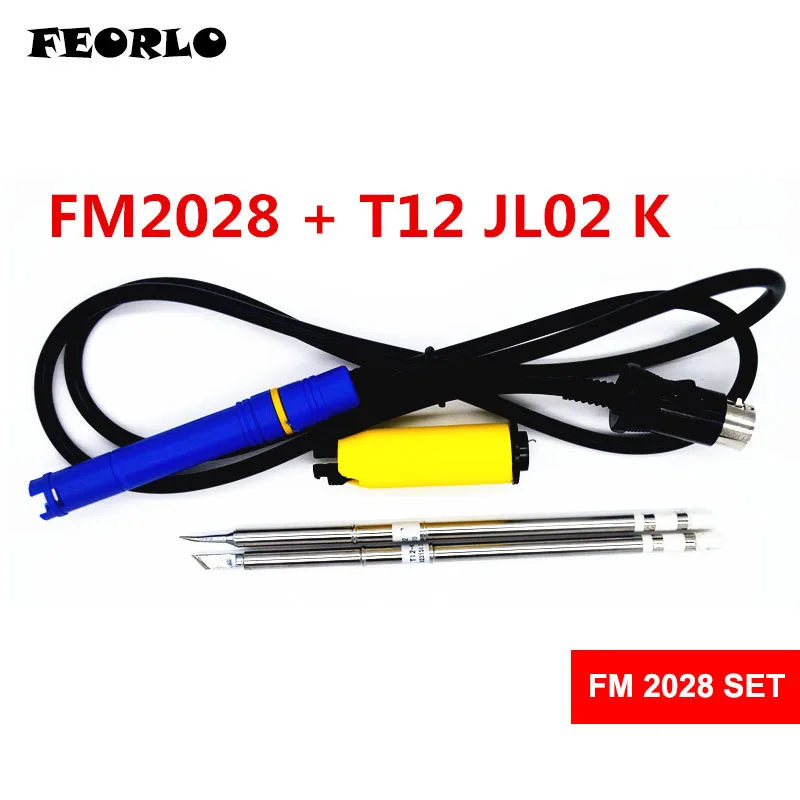 FEORLO FM2028 T12 Soldering Handle For HAKKO FX951 with 2pcs(JL02 K KU I ILS B2Z C1 ) T12 Electronic Solder Soldering Iron Tips FEORLO FM2028 T12 Soldering Handle For HAKKO FX951 with 2pcs(JL02 K KU I ILS B2Z C1 ) T12 Electronic Solder Soldering Iron Tips