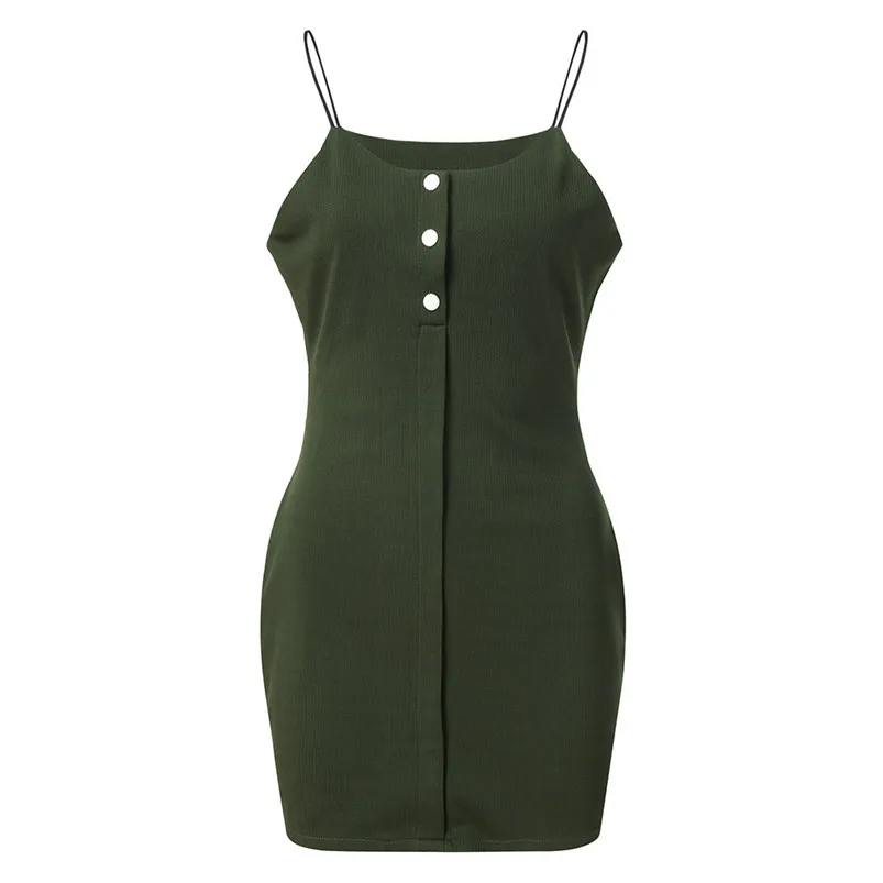 Women's Newest Style Bandage Bodycon Sleeveless Evening Party Sexy Hot Sale Mini Dress Size S-XL Three Colors F19 (6) - 