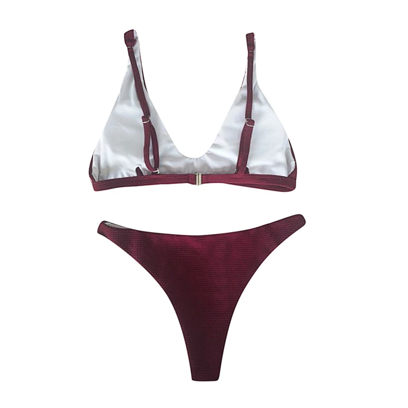 2018 New Summer Women Bikini Set Push-up UnPadded Bra Swimsuit Swimwear Triangle Bather Suit Swimming Suit biquini #FS#4JN21 (14)