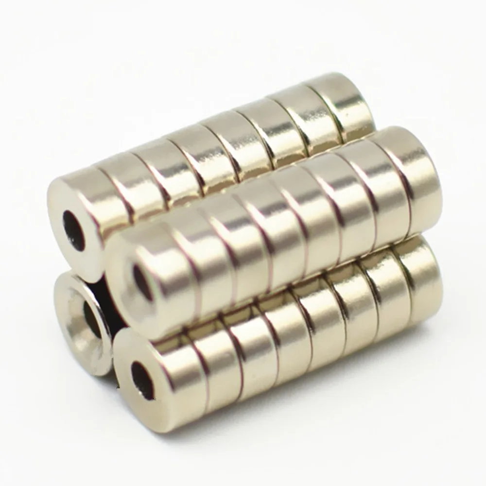 Countersunk NdFeB Disc Dia. 8x3 mm thick M3 Screw Hole Holding
