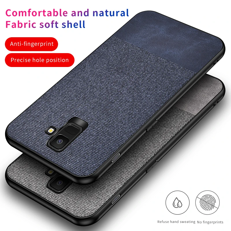 CLoth case for Samsung Galaxy A6 Plus 2018 PC And TPU material back cover bag |