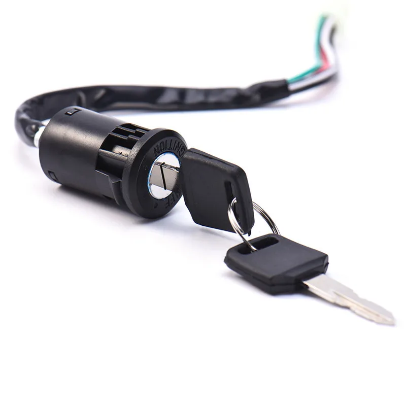 

Copper Cylinder Motorcycles 4 Wire Key Ignition Switch Lock with Key ATV Dirt Bike Fit for Yamah ATV